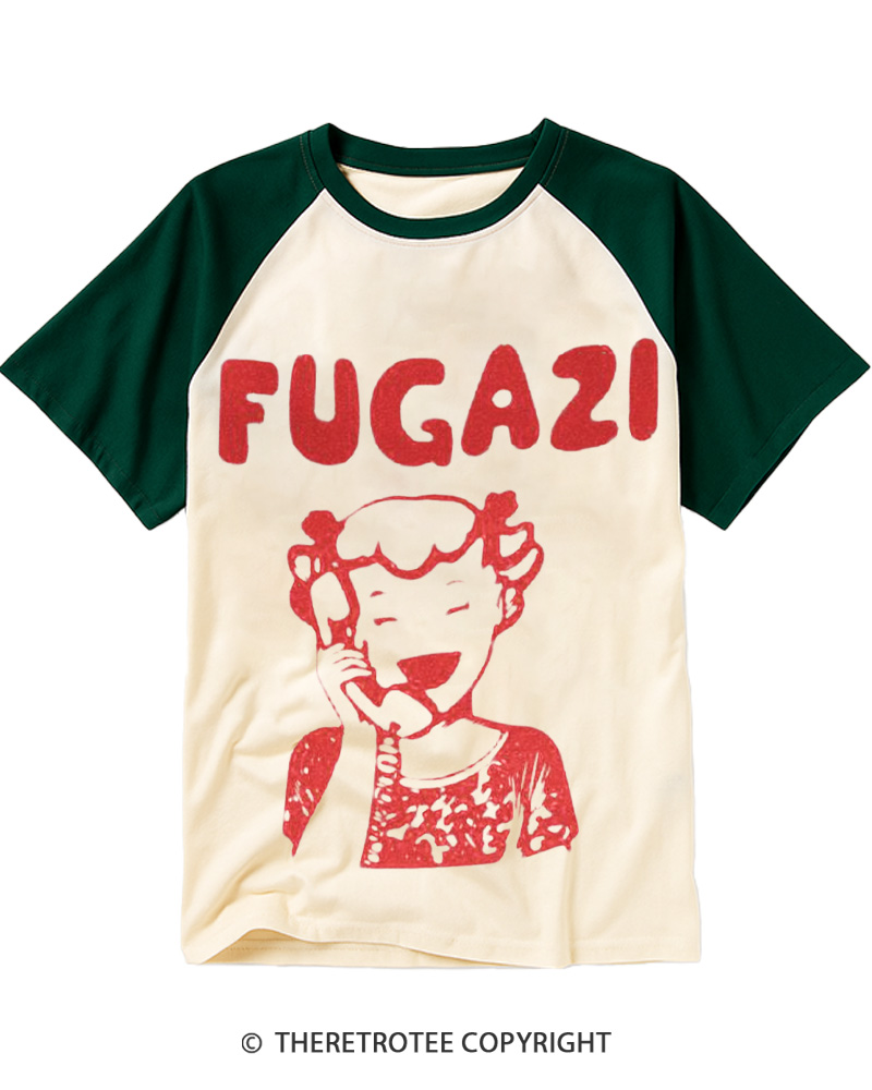 TheRetroTee FUGAZI 1987 Raglan Baseball T-Shirt