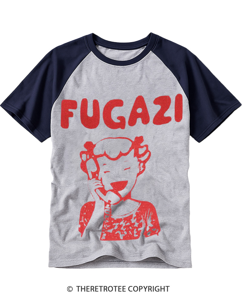 TheRetroTee FUGAZI 1987 Raglan Baseball T-Shirt