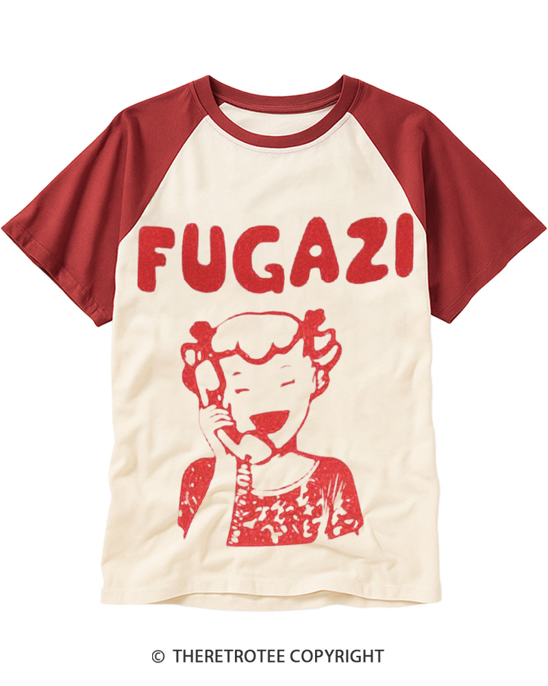 TheRetroTee FUGAZI 1987 Raglan Baseball T-Shirt