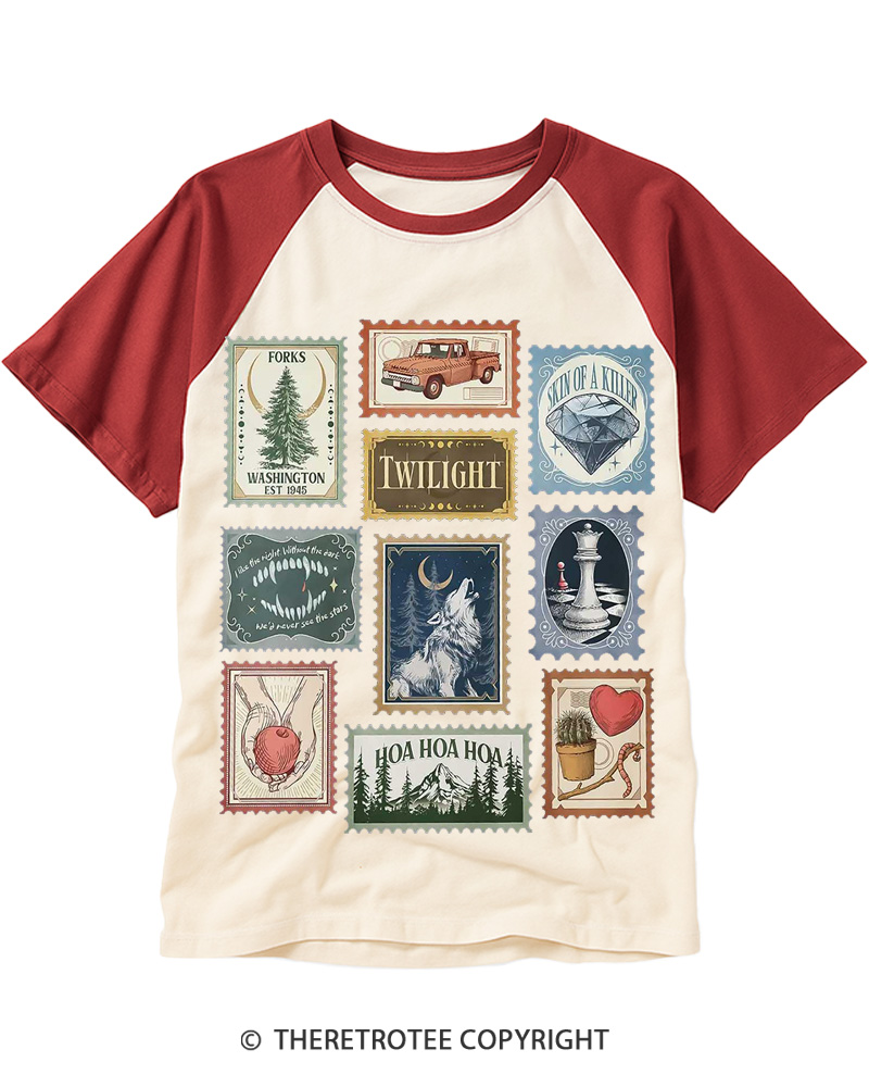 TheRetroTee City Of Forks Raglan Baseball T-Shirt