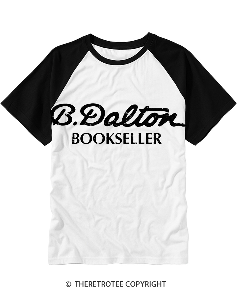 TheRetroTee B. Dalton Bookseller 1980s Raglan Baseball T-Shirt