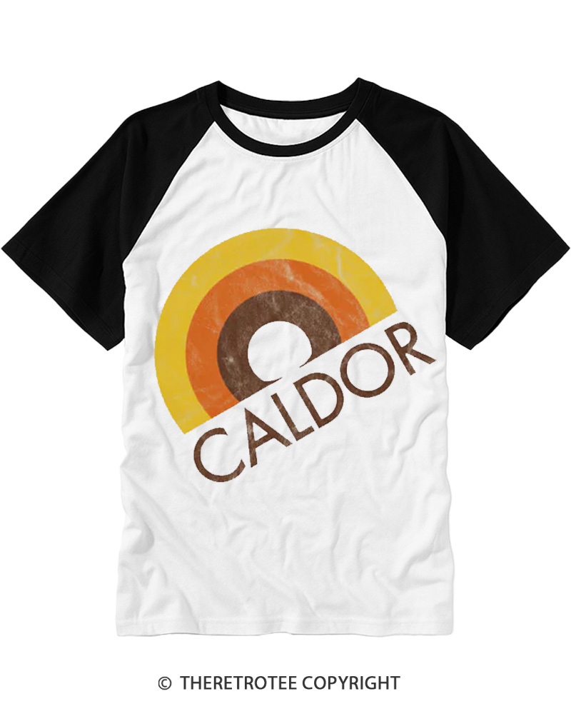 TheRetroTee Caldor 1980s Raglan Baseball T-Shirt