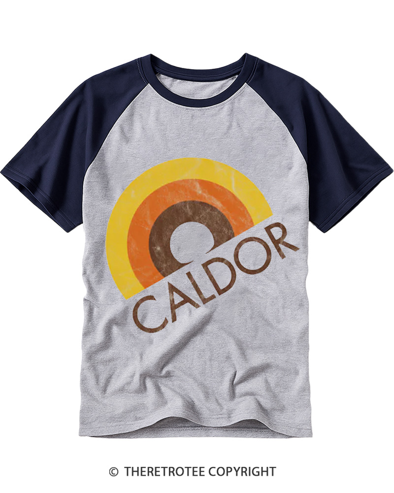 TheRetroTee Caldor 1980s Raglan Baseball T-Shirt