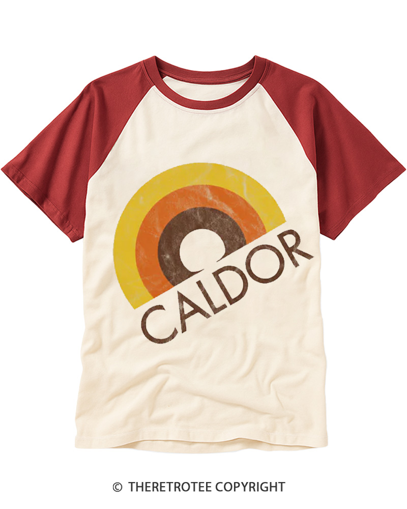 TheRetroTee Caldor 1980s Raglan Baseball T-Shirt