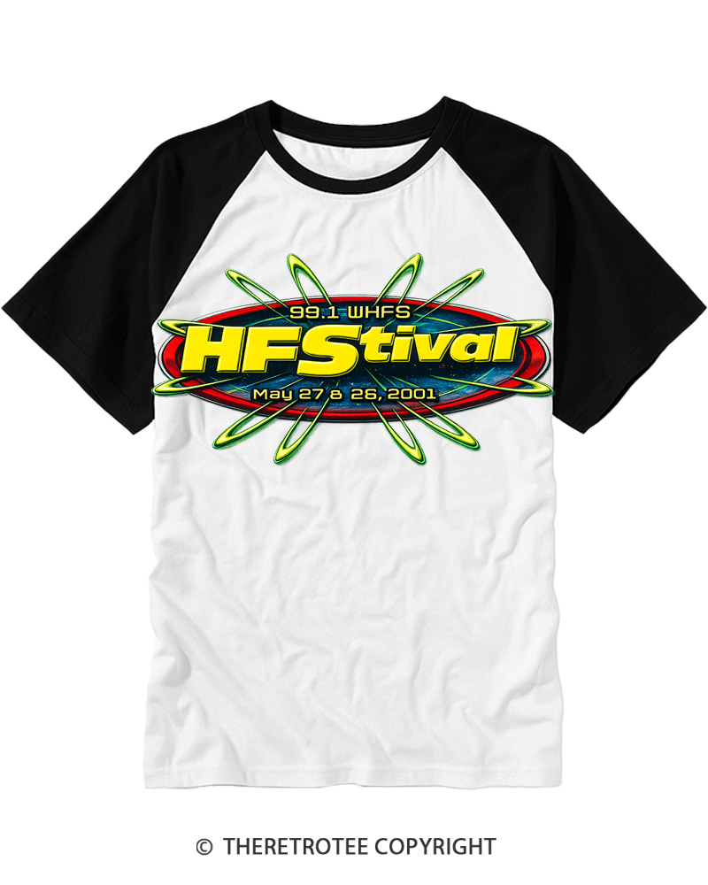 TheRetroTee HFStival 2001 Raglan Baseball T-Shirt
