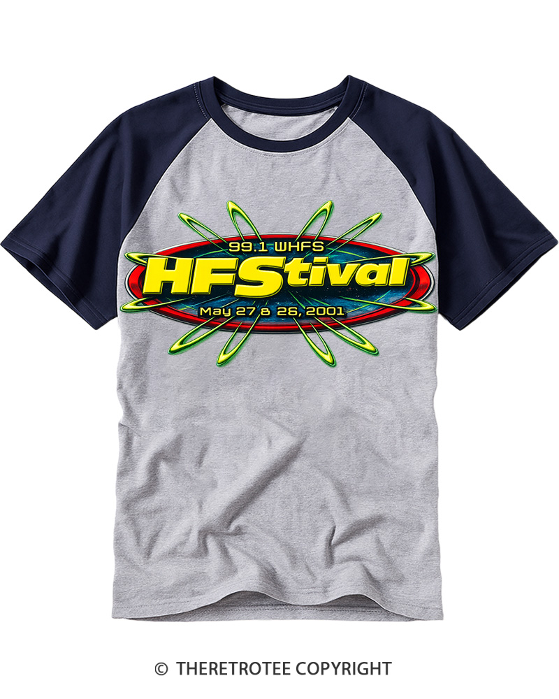 TheRetroTee HFStival 2001 Raglan Baseball T-Shirt