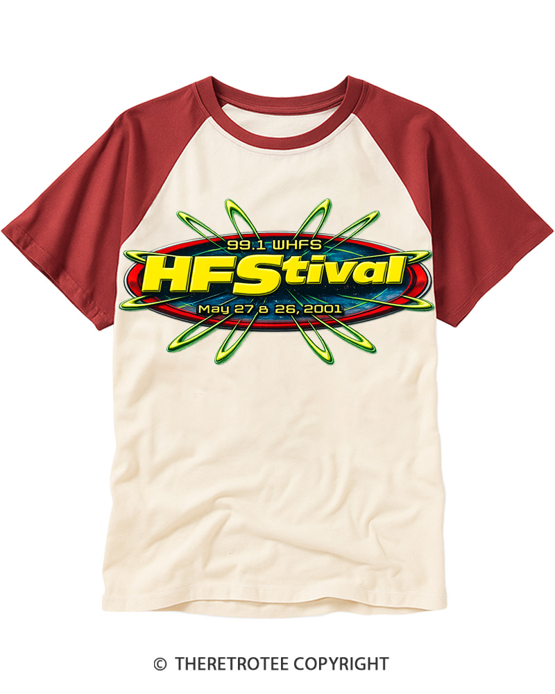 TheRetroTee HFStival 2001 Raglan Baseball T-Shirt