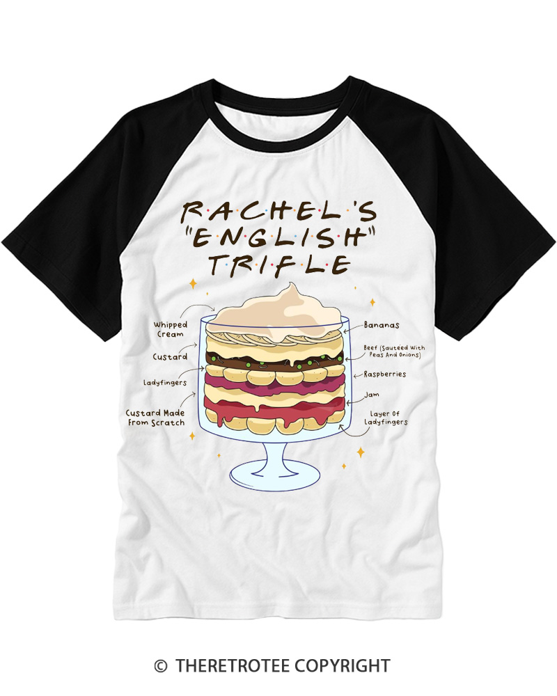 TheRetroTee Trifle 2000s Raglan Baseball T-Shirt