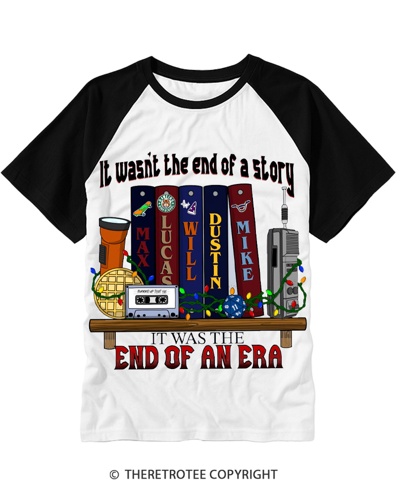 TheRetroTee End of an Era 1980s Raglan Baseball T-Shirt