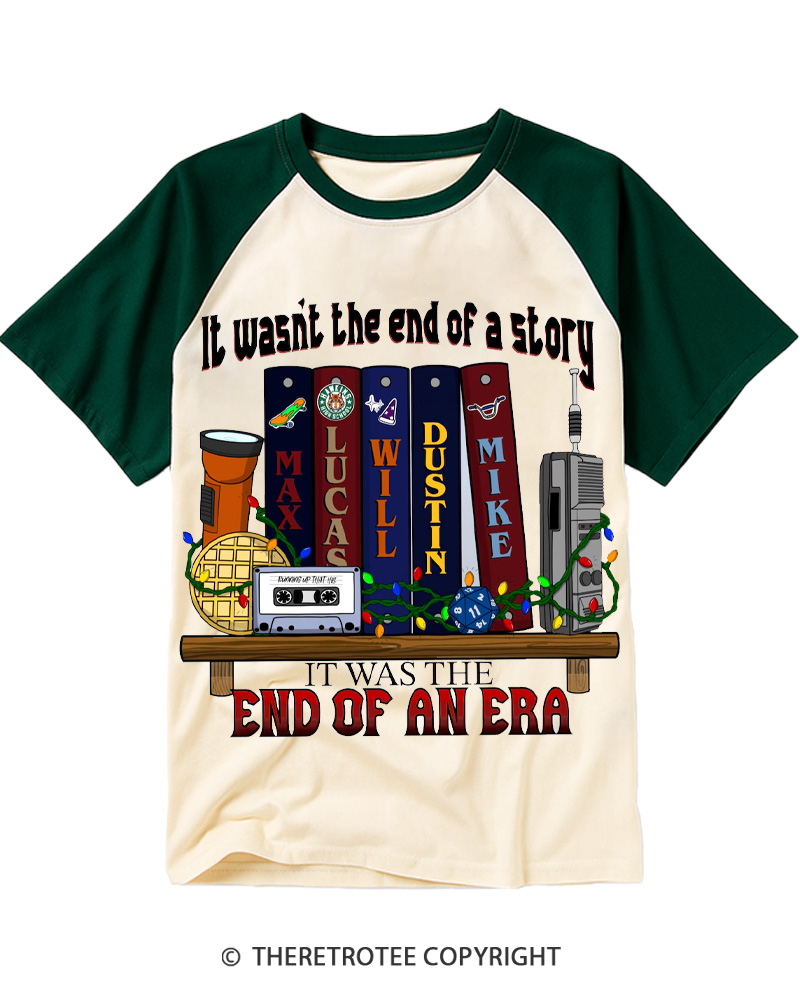 TheRetroTee End of an Era 1980s Raglan Baseball T-Shirt