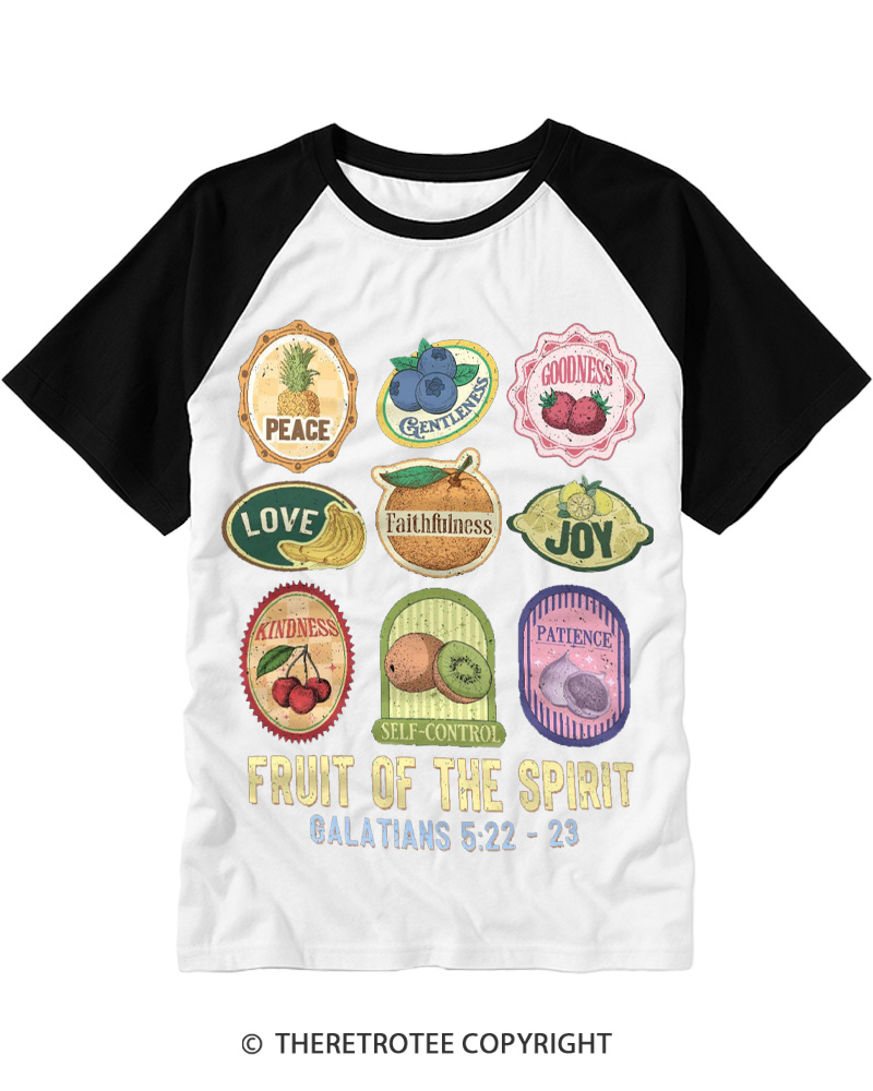 TheRetroTee Christian Bible Verse 1960s Raglan Baseball T-Shirt