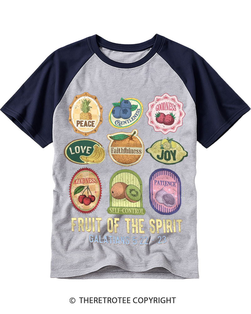 TheRetroTee Christian Bible Verse 1960s Raglan Baseball T-Shirt