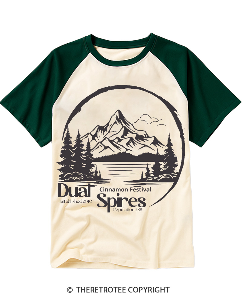 TheRetroTee Cinnamon Festival 1990s Raglan Baseball T-Shirt