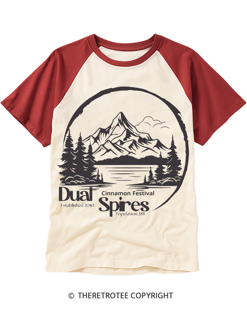 TheRetroTee Cinnamon Festival 1990s Raglan Baseball T-Shirt