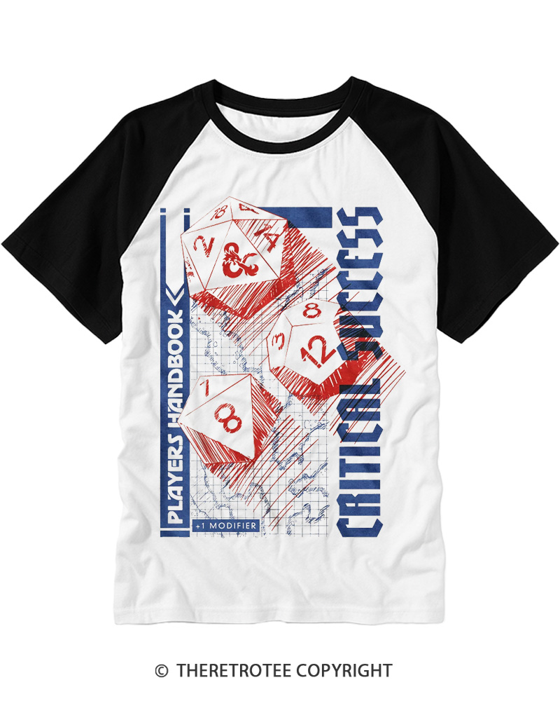 TheRetroTee Critical Success 1970s Raglan Baseball T-Shirt