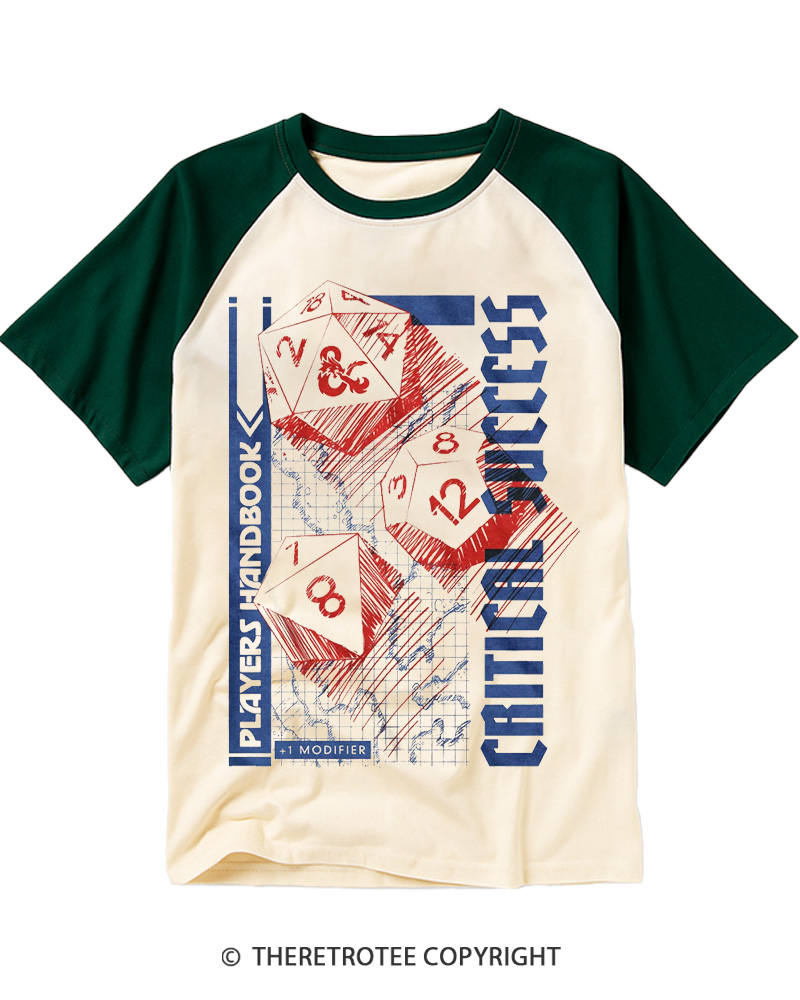 TheRetroTee Critical Success 1970s Raglan Baseball T-Shirt
