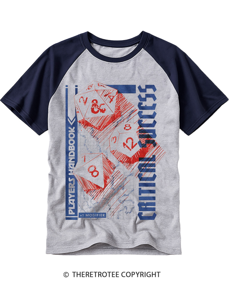 TheRetroTee Critical Success 1970s Raglan Baseball T-Shirt