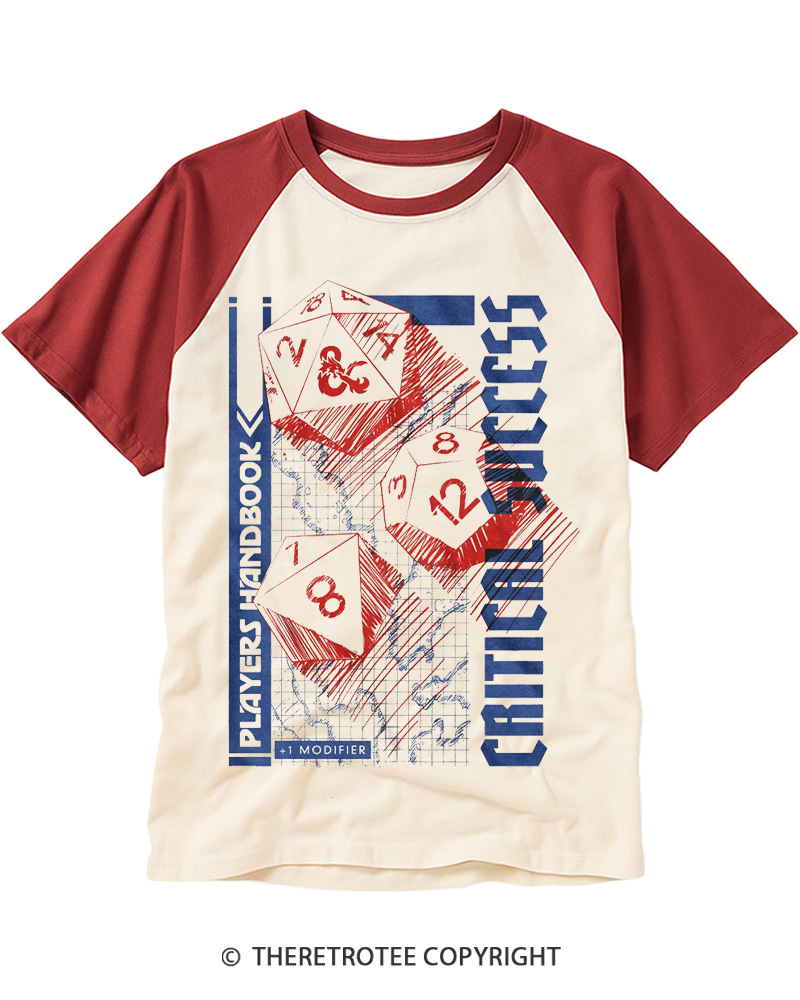 TheRetroTee Critical Success 1970s Raglan Baseball T-Shirt