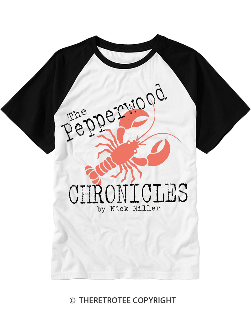 TheRetroTee The Pepperwood Chronicles 1990s Raglan Baseball T-Shirt