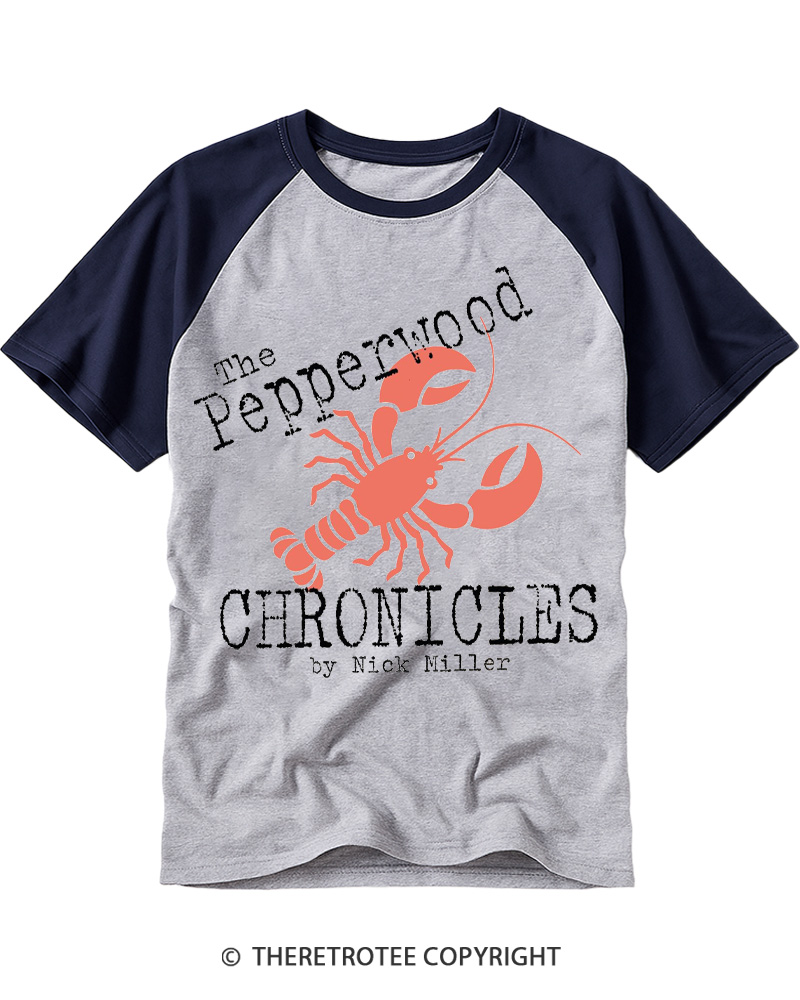 TheRetroTee The Pepperwood Chronicles 1990s Raglan Baseball T-Shirt