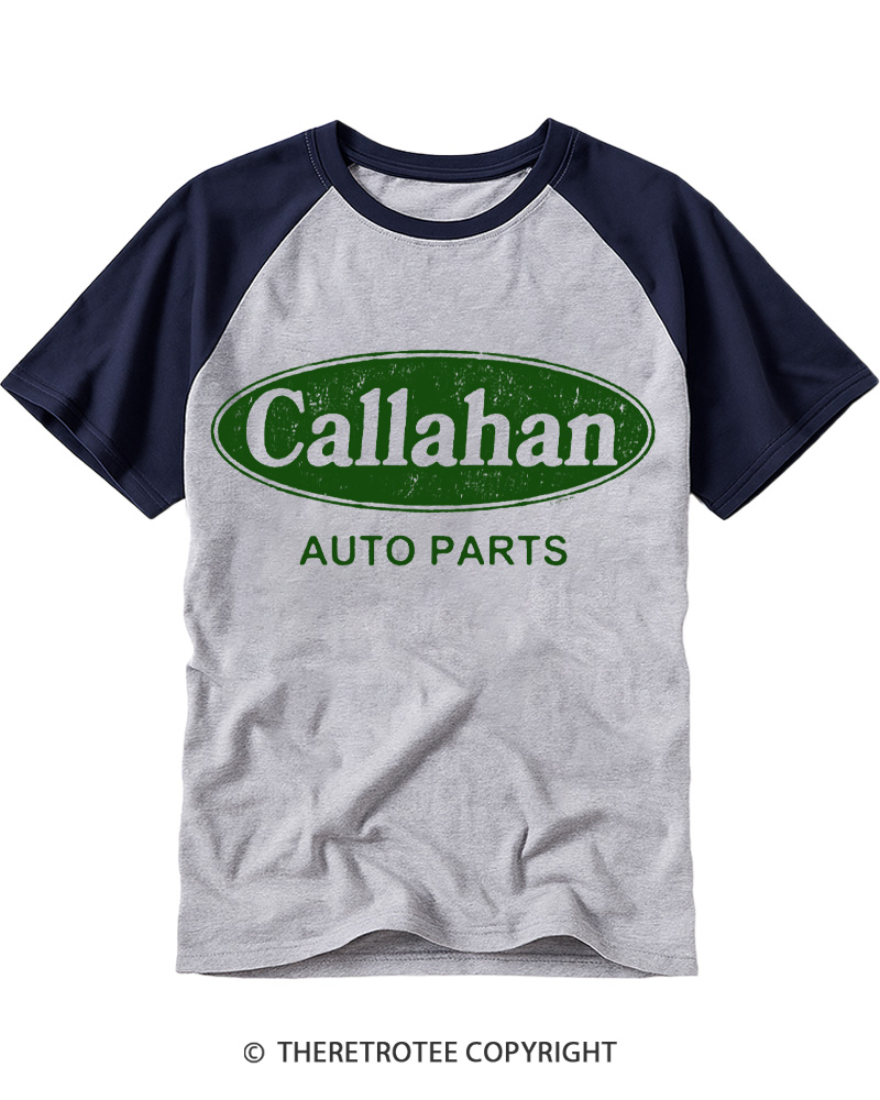 TheRetroTee Auto Parts 1990s Raglan Baseball T-Shirt