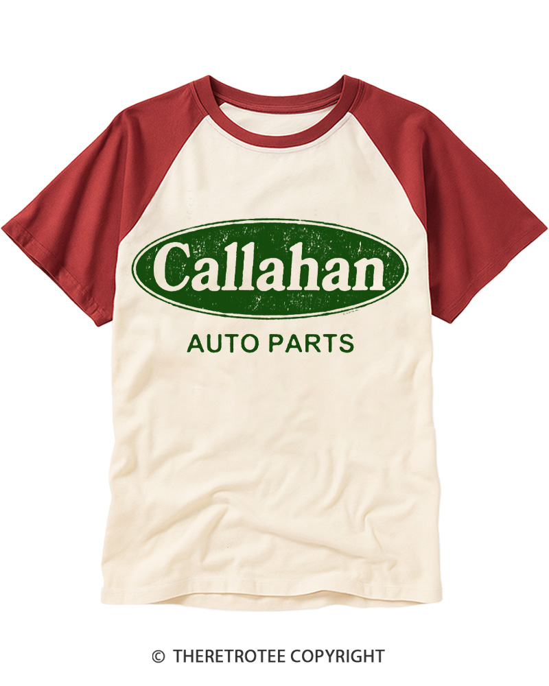 TheRetroTee Auto Parts 1990s Raglan Baseball T-Shirt