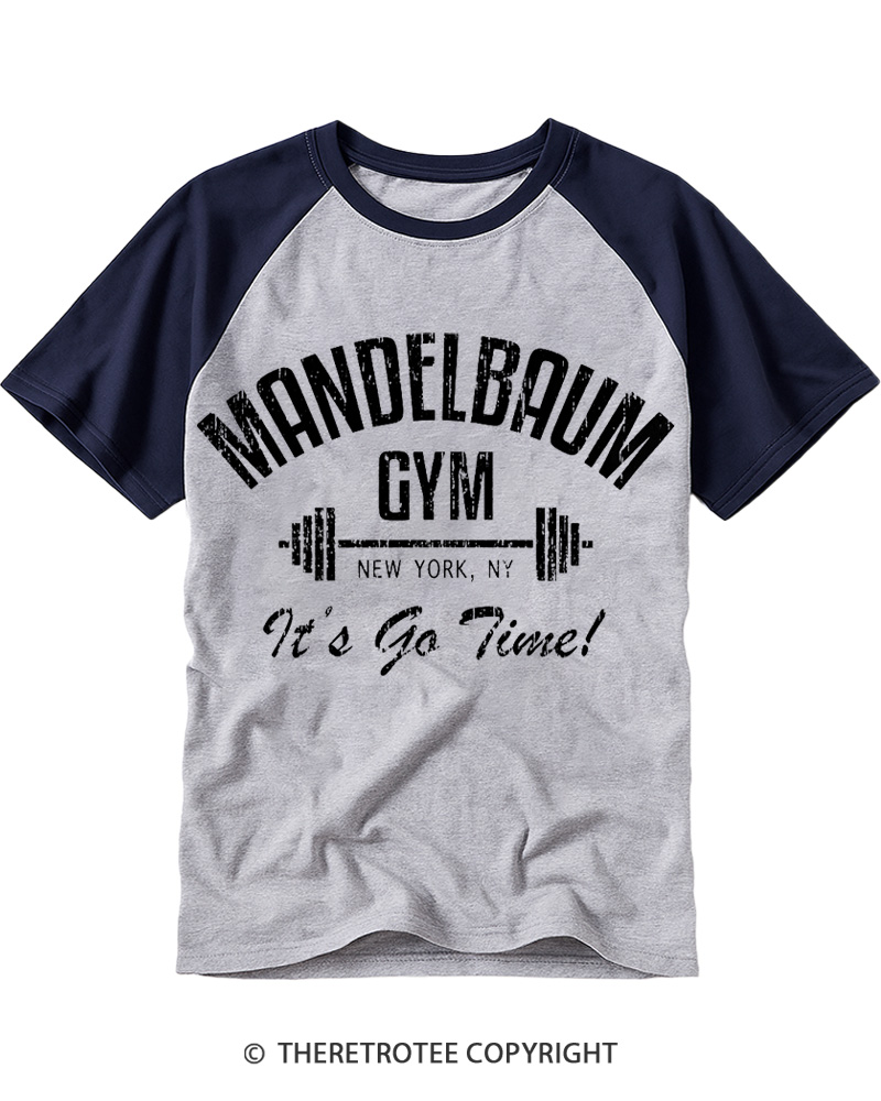 TheRetroTee It’s Go Time 1990s Raglan Baseball T-Shirt