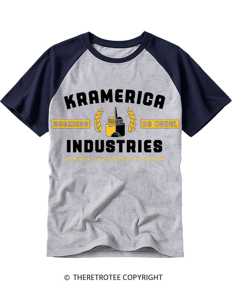 TheRetroTee Summer Internship Program 1990s Raglan Baseball T-Shirt