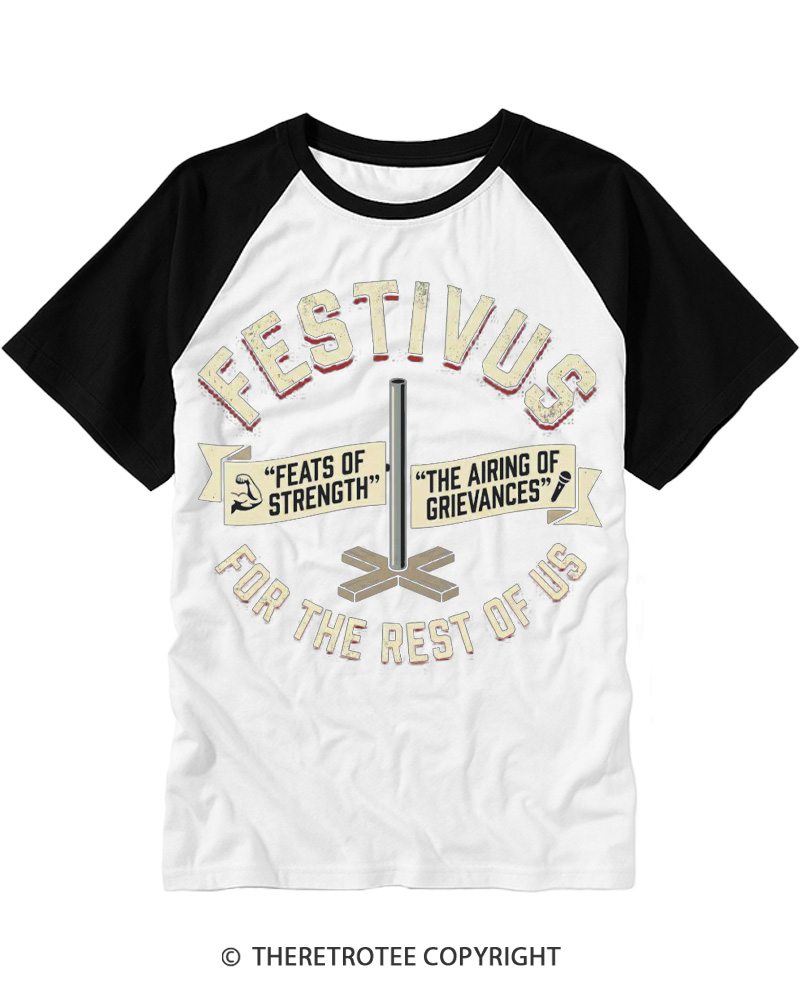 TheRetroTee Airing of Grievances 1990s Raglan Baseball T-Shirt
