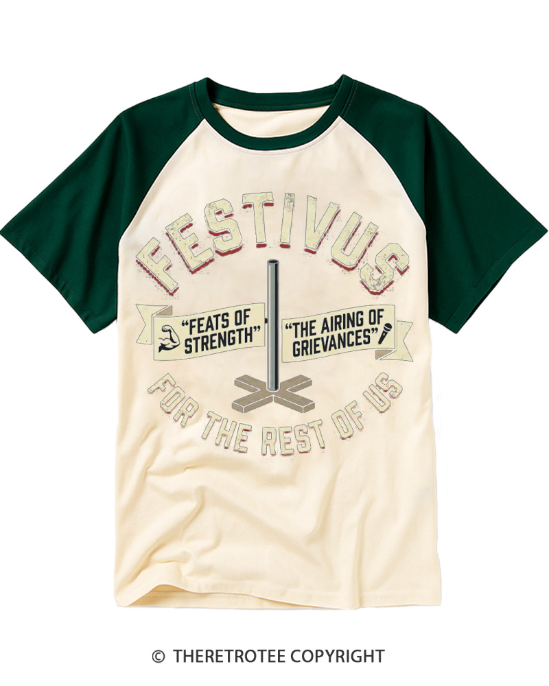 TheRetroTee Airing of Grievances 1990s Raglan Baseball T-Shirt