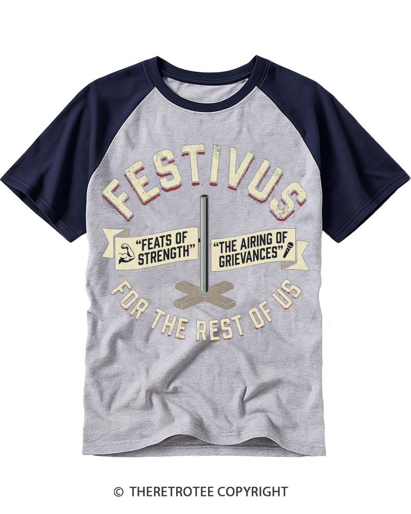 TheRetroTee Airing of Grievances 1990s Raglan Baseball T-Shirt
