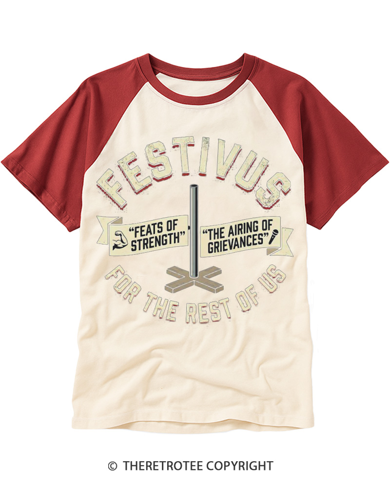 TheRetroTee Airing of Grievances 1990s Raglan Baseball T-Shirt