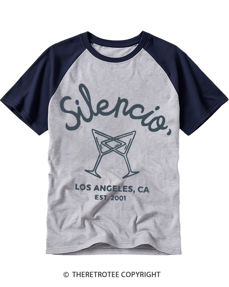 TheRetroTee Los Angeles 2000s Raglan Baseball T-Shirt