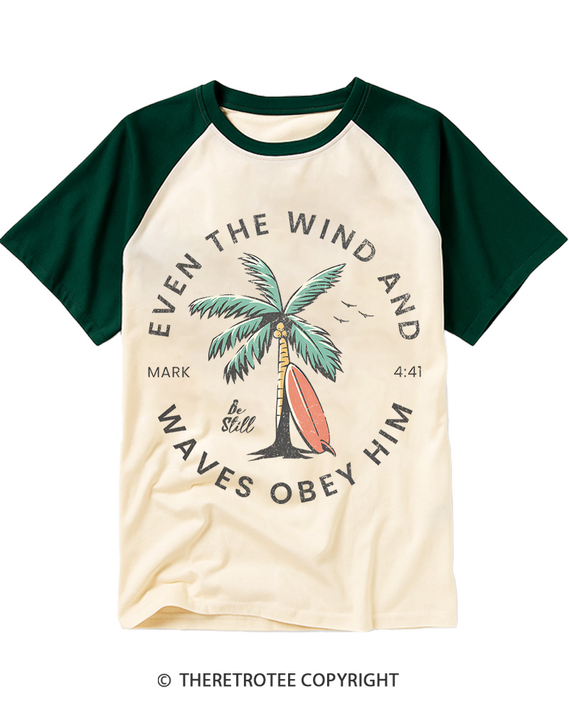 TheRetroTee Christian Bible Verse 1970s Raglan Baseball T-Shirt