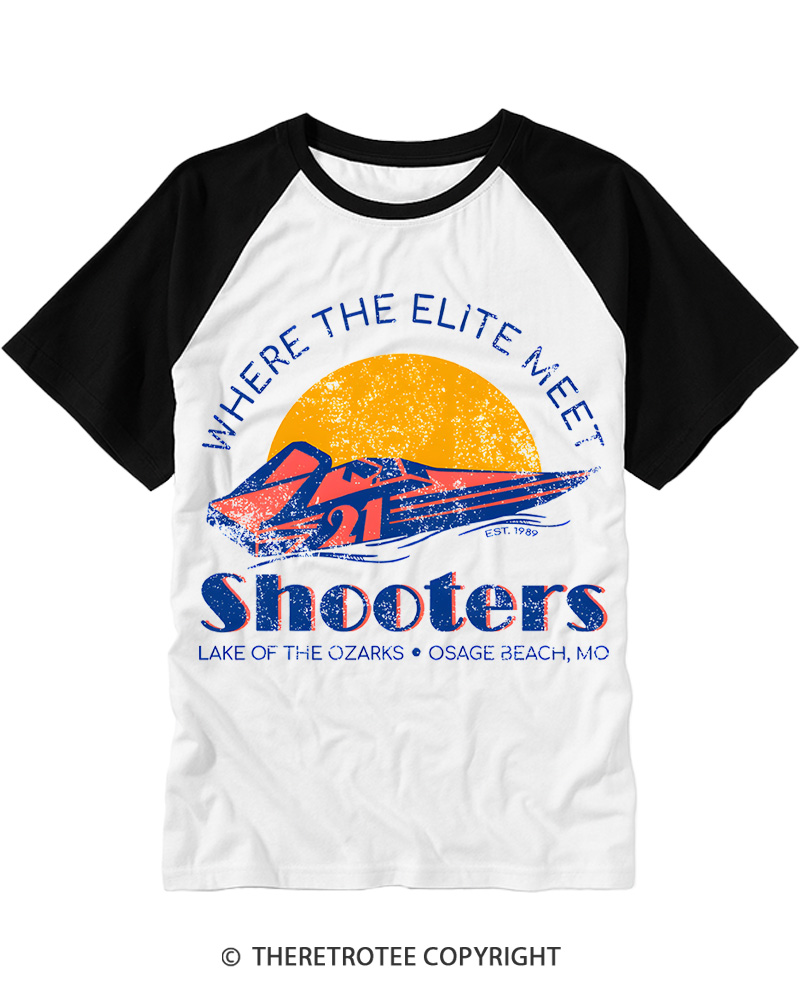 TheRetroTee  Lake of the Ozarks 1980s Raglan Baseball T-Shirt