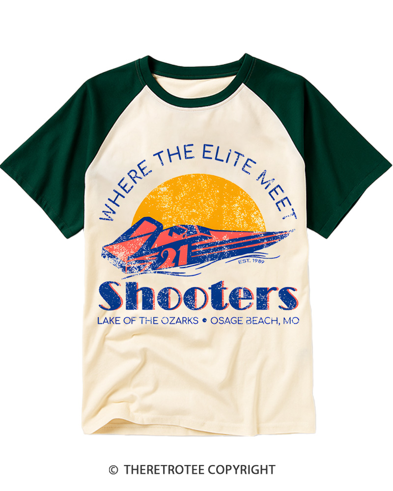 TheRetroTee  Lake of the Ozarks 1980s Raglan Baseball T-Shirt