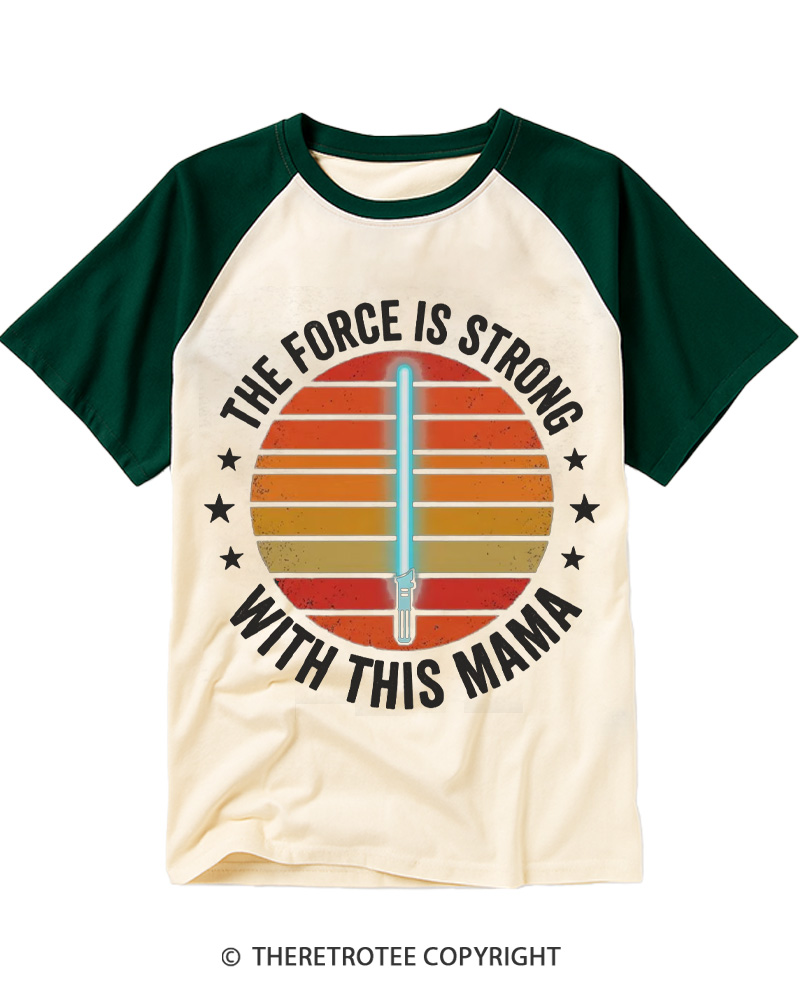 TheRetroTee Retro Star Saber  1980s Raglan Baseball T-Shirt