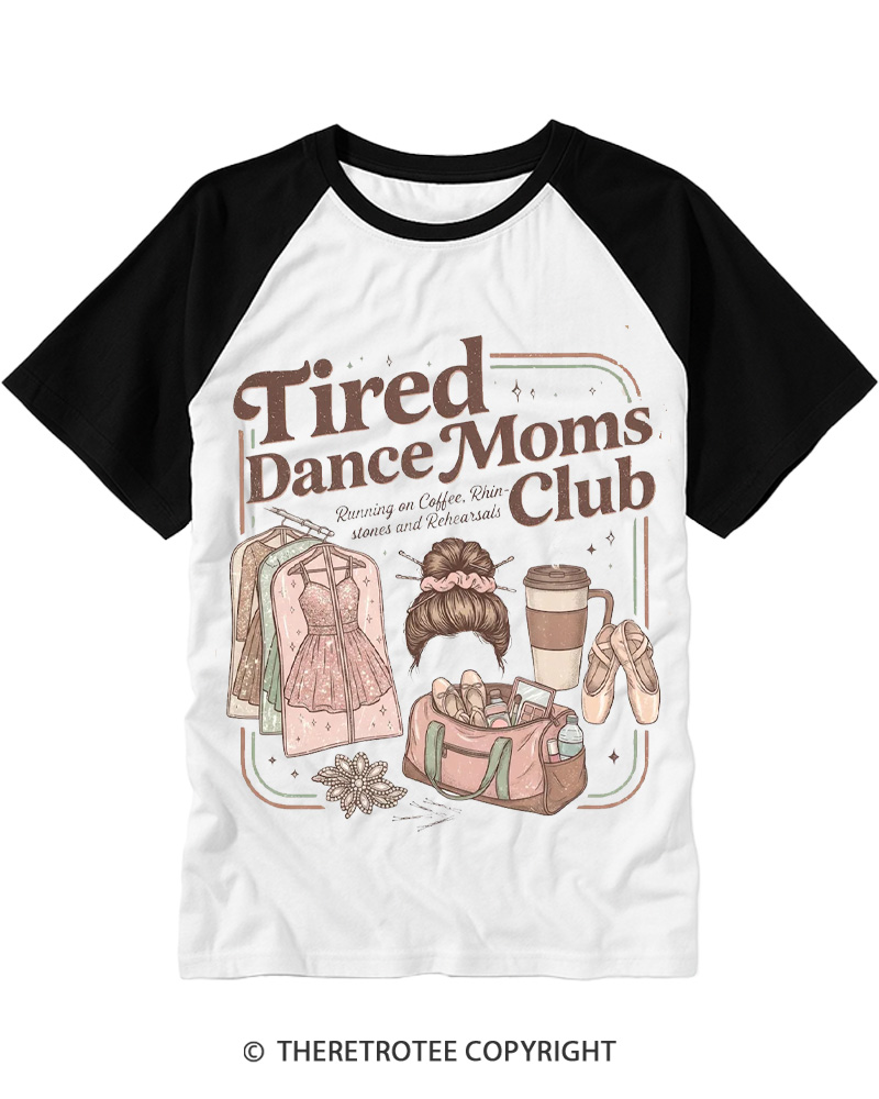 TheRetroTee Dance Mom Raglan Baseball T-Shirt