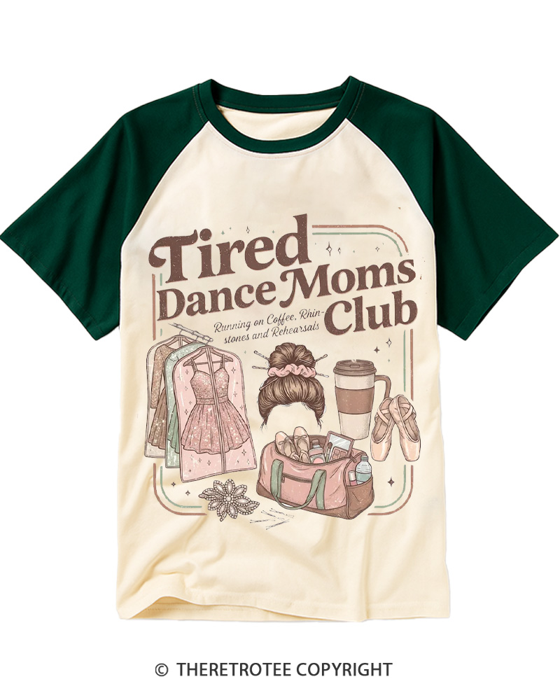 TheRetroTee Dance Mom Raglan Baseball T-Shirt