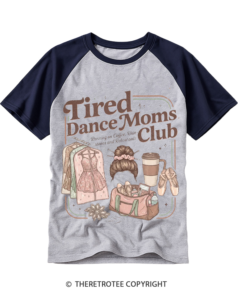 TheRetroTee Dance Mom Raglan Baseball T-Shirt