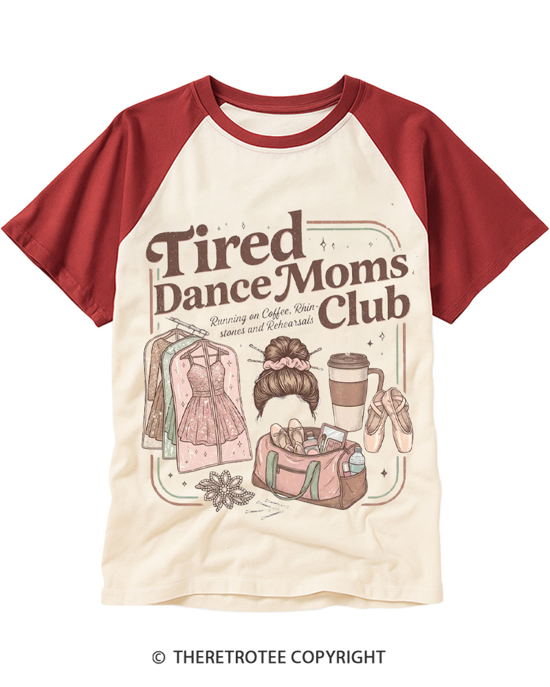 TheRetroTee Dance Mom Raglan Baseball T-Shirt