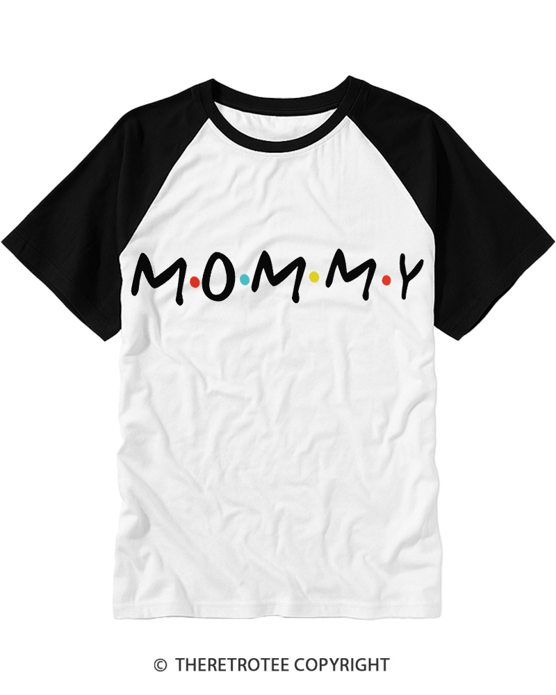 TheRetroTee Gift for Mama 1980s Raglan Baseball T-Shirt