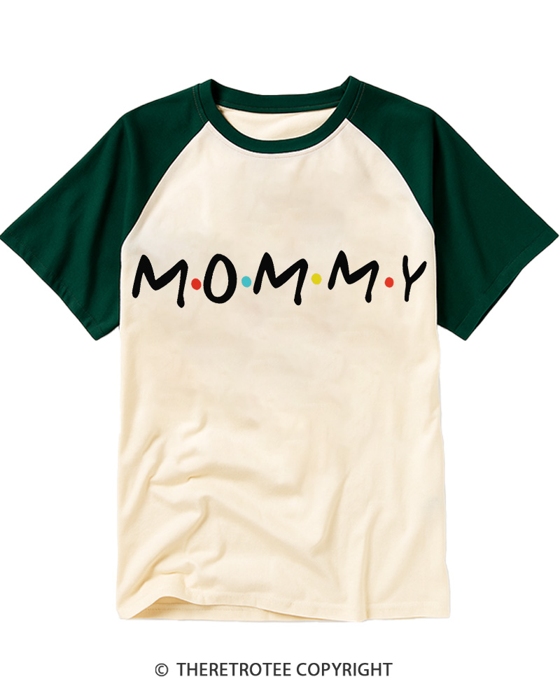 TheRetroTee Gift for Mama 1980s Raglan Baseball T-Shirt
