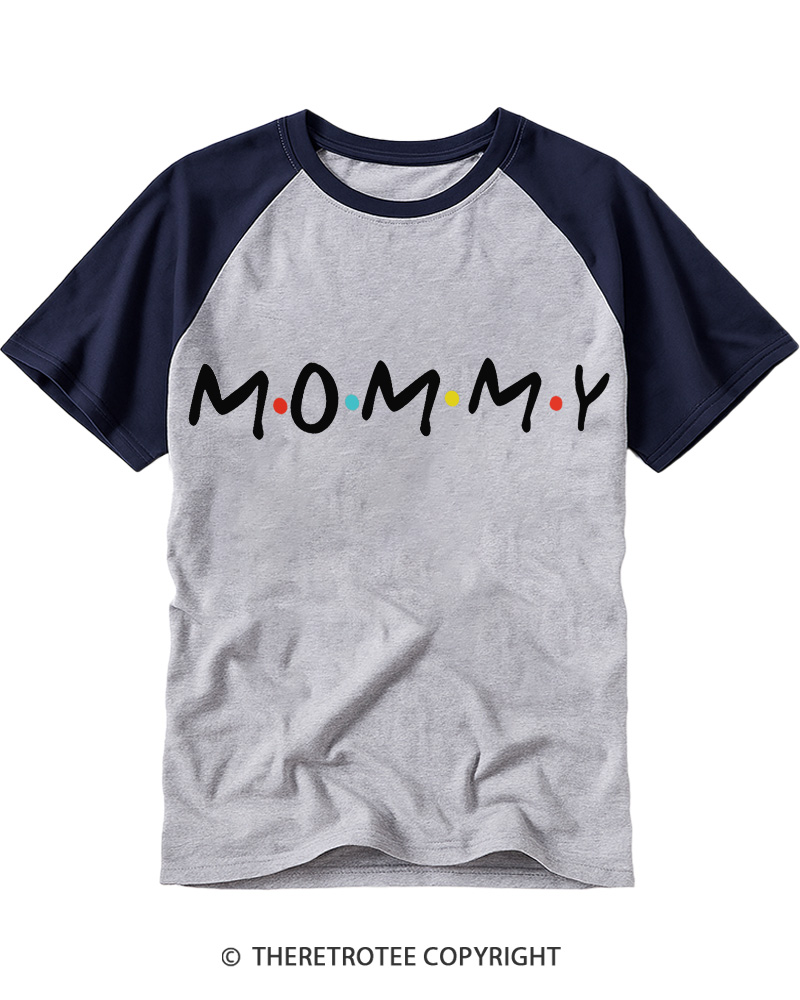 TheRetroTee Gift for Mama 1980s Raglan Baseball T-Shirt