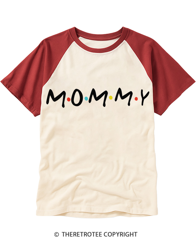 TheRetroTee Gift for Mama 1980s Raglan Baseball T-Shirt