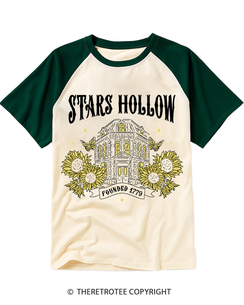 TheRetroTee Mom’s Hollow 2000s Raglan Baseball T-Shirt