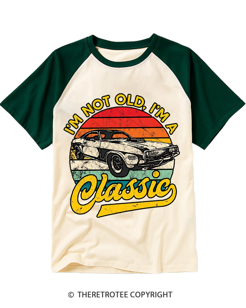 TheRetroTee I'm Not Old I'm A Classic 1970s Raglan Baseball T-Shirt