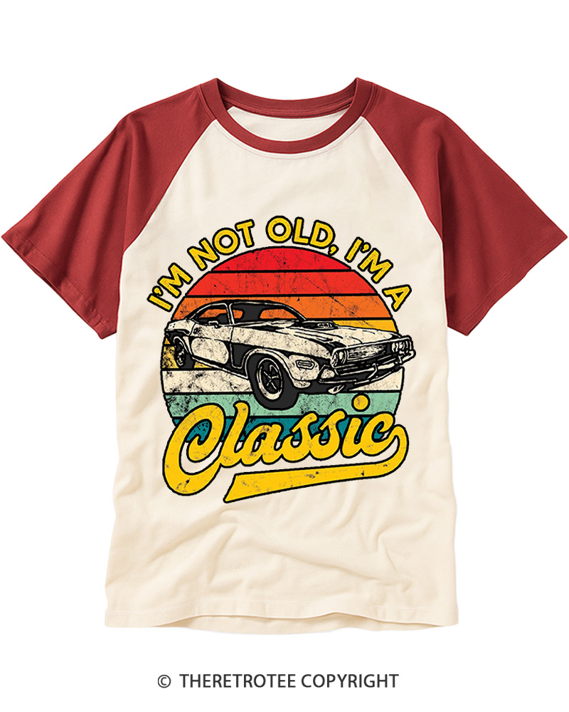 TheRetroTee I'm Not Old I'm A Classic 1970s Raglan Baseball T-Shirt