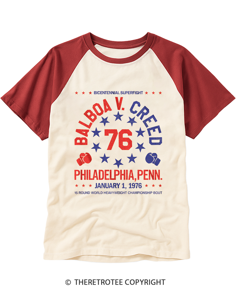 TheRetroTee American Dream 1970s Raglan Baseball T-Shirt