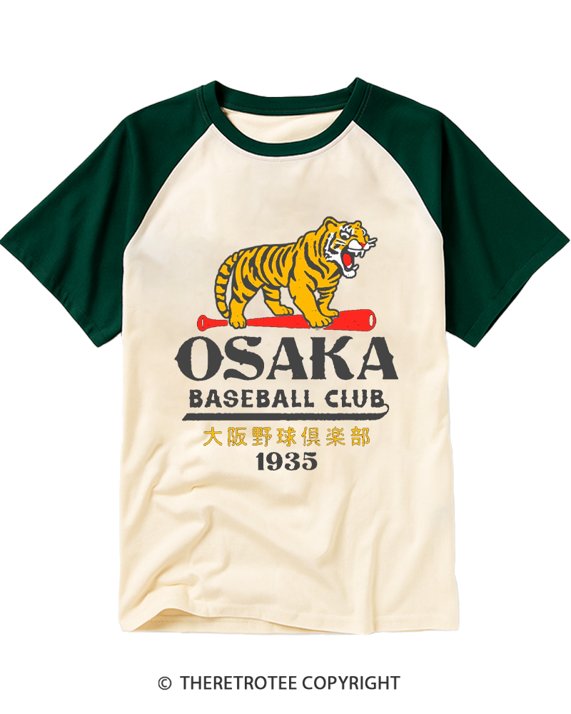 TheRetroTee Baseball Club 1935 Raglan Baseball T-Shirt